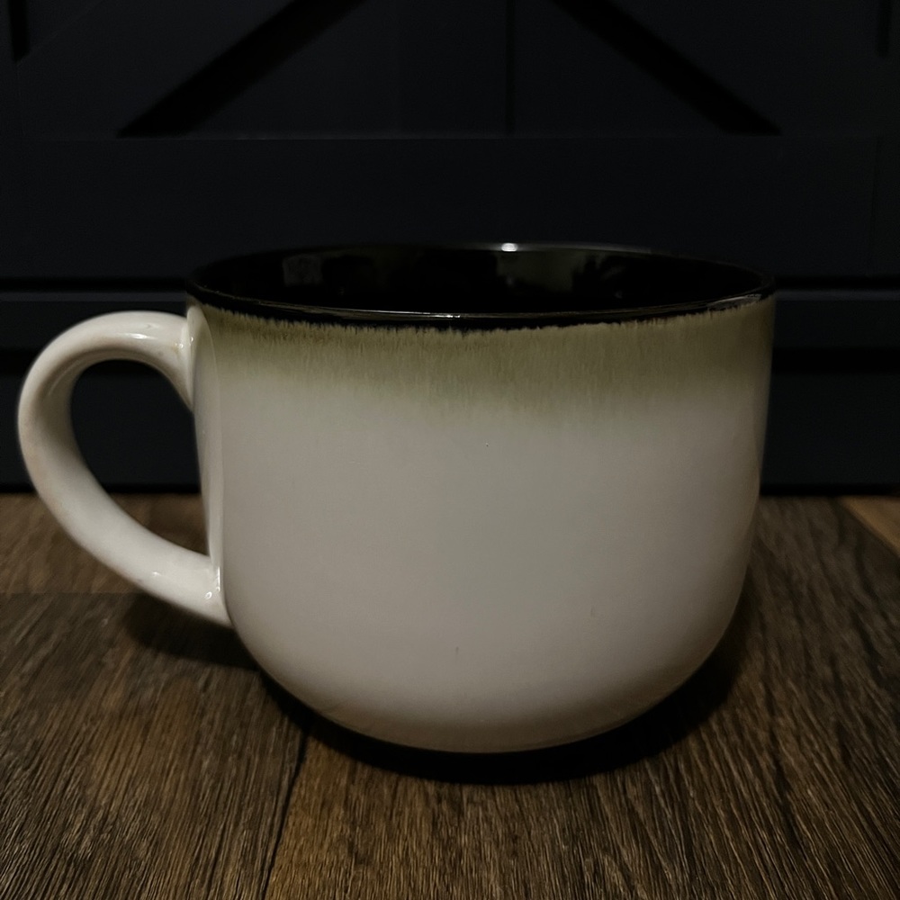 Sango Nova Black Large Coffee Tea Mug Kitchen Home Office Decor Drink Drinkware